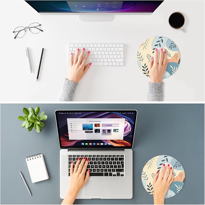 ITNRSIIET Mouse Pad Non-Slip Rubber Base Smooth Surface Stitched Edges - Image 2