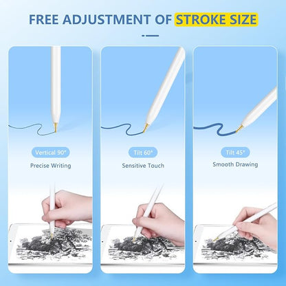 2+6 Pack for Apple Pencil Tips, Upgraded Replacement Pencil Nibs for Apple - Image 6
