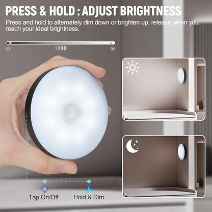 DWEPTU Motion Sensor Night Light 2 Pack LED Night Lights, Dusk to Dawn Motion - Image 2
