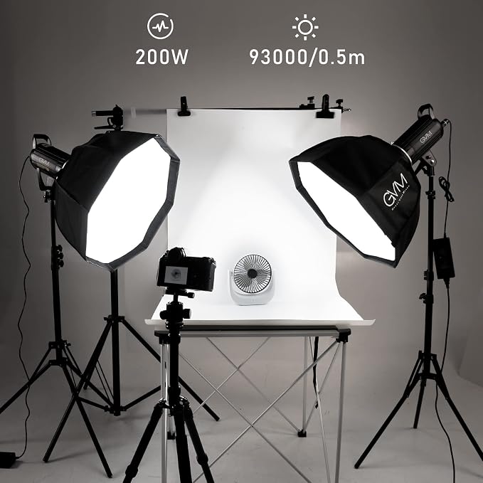 Bi-Color LED Video Light, GVM 200W Photography Lighting - Image 8