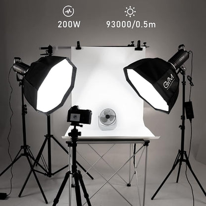Bi-Color LED Video Light, GVM 200W Photography Lighting - Image 8