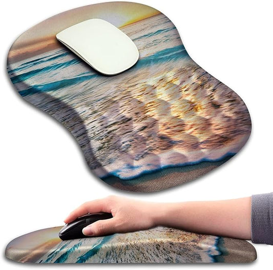 Mouse Pad Wrist Support, Ergonomic Mouse Pad by KUOSGM