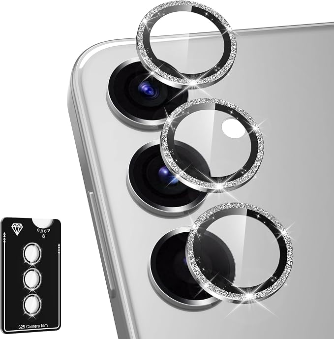 for Samsung Galaxy S25 Plus Camera Lens Protector, Individual Metal Ring by Btscase