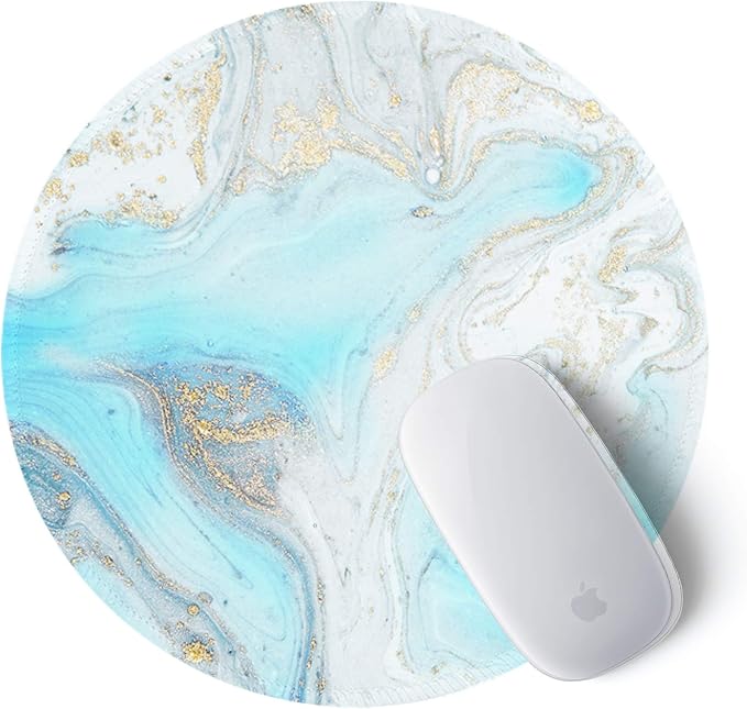 ITNRSIIET Round Mouse Pad with Stitched Edge Premium-Textured Waterproof - Image 2