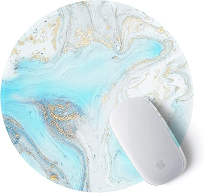 ITNRSIIET Round Mouse Pad with Stitched Edge Premium-Textured Waterproof - Image 2