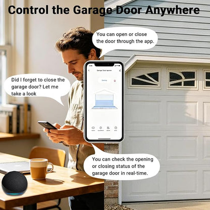 Smart Garage Door Opener Smart WiFi Garage Door Remote Controller - Image 4