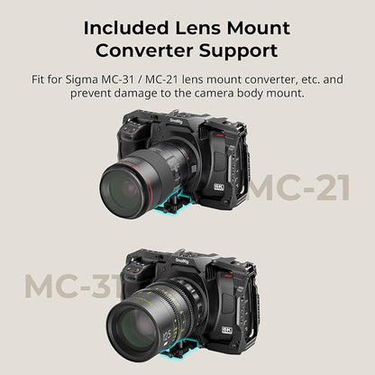 SmallRig Cage for Blackmagic Design Cinema 6K, Only for BMCC 6K, Full/Half Cage - Image 4