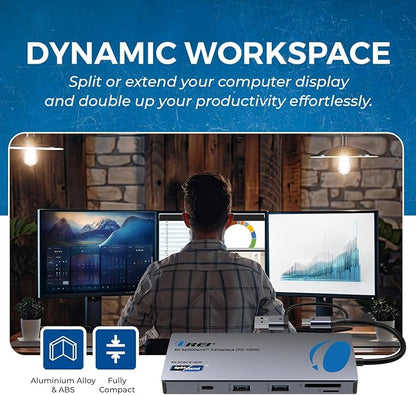 OREI SplitExtend Laptop Docking Station 3 Monitors - Image 9