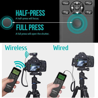 Wireless Shutter Camera Remote Intervalometer Timer Compatible - Image 2