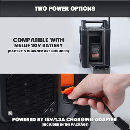 Mellif Jobsite Radio Speaker Compatible - Image 2