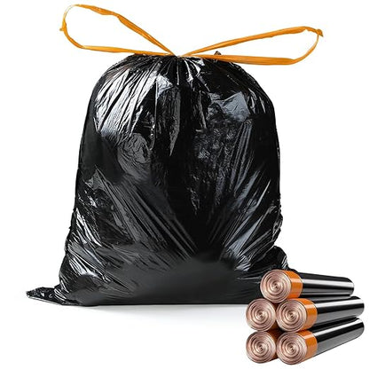 MOPALL Small Drawstring Trash Bag, 4 Gallon Garbage Bags by MOPALL