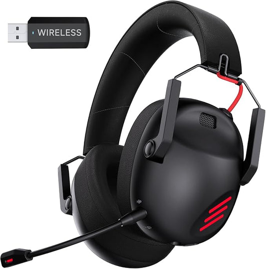 Wireless Gaming Headset for PS5, Gamer Headphones for Nintendo Switch, 50H by KAPEYDESI