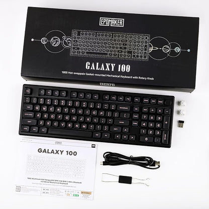 EPOMAKER Galaxy100 QMK/VIA Wireless Gaming Keyboard, Aluminum Shell, Pre-Lubed - Image 8