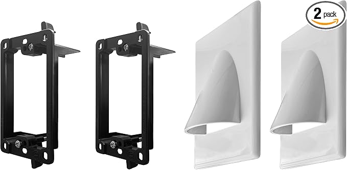 2 Pack Wall Plate Cable Pass Through by BestMounts