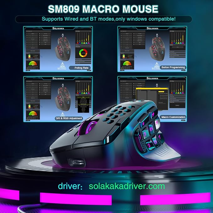 SM809 Pro Wireless MMO Gaming Mouse - Image 4