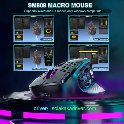 SM809 Pro Wireless MMO Gaming Mouse - Image 4