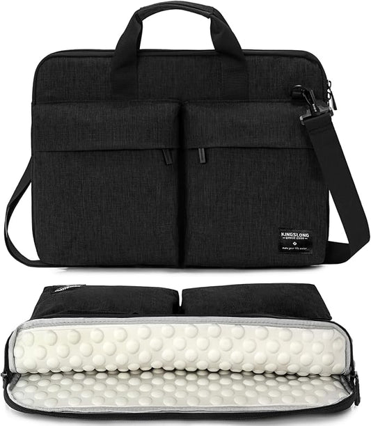 KINGSLONG 17-17.3 inch Slim Laptop Bag, Computer Carrying Case by KINGSLONG