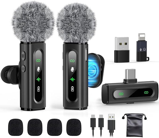 USB C Lavalier Microphone Wireless Mini Mic by GoorDik