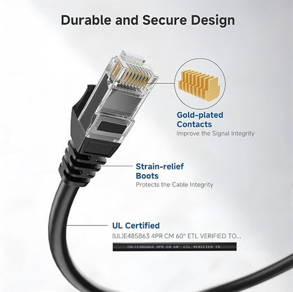 Cable Matters 10Gbps Snagless Cat 6 Ethernet Cable - 75ft - Image 4