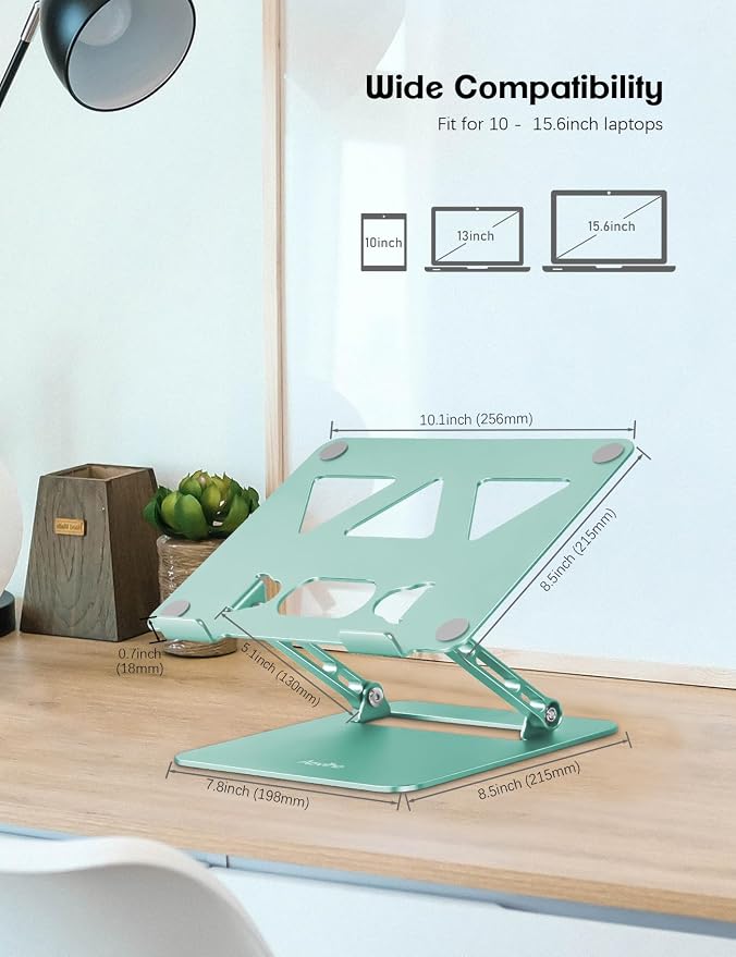 Adjustable Laptop Stand for Desk, Portable Laptop Stand Holder and Riser - Image 4