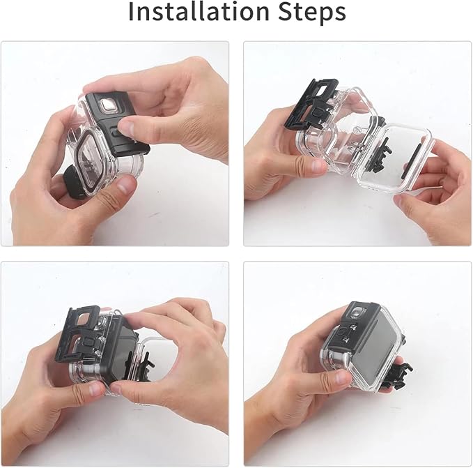 Waterproof Case for Go Pro Hero 13/Hero12 /Hero11 /Hero10 /Hero9 Black - Image 8