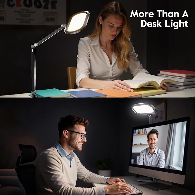 LED Desk Lamp for Home Office – Eye-Caring Double Side Light - Image 4
