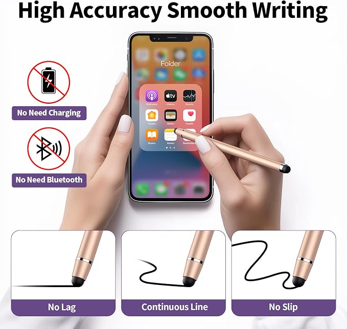 Stylus Pen for Touchscreen, 2 in 1 High Precision and Sensitivity Stylus - Image 4