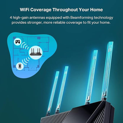 TP-Link Dual-Band AX3000 Wi-Fi 6 Router Archer AX55 | Wireless Gigabit Internet - Image 5