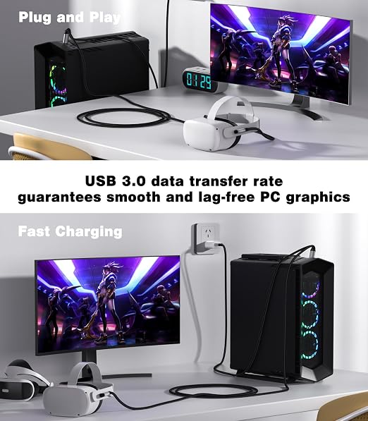 16FT VR Charging Link Cable | USB 3.0 High-Speed Data & Charge - Image 6