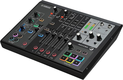 Yamaha AG08 Black 8-Channel Live Streaming Loopback Mixer/USB Interface by Yamaha