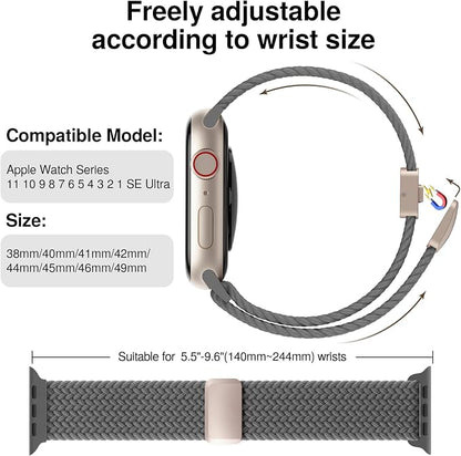 Braided Stretchy Band Compatible - Image 2