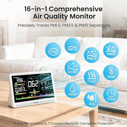 Sainlogic Professional Air Quality Monitor 16-in-1 - Image 4