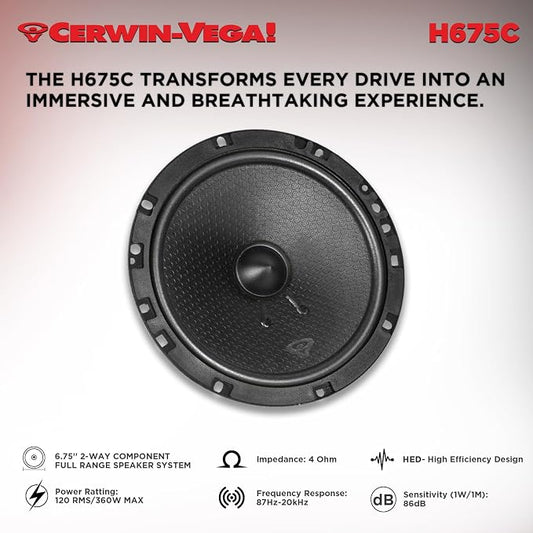 CERWIN-VEGA! HED 2025 Edition – 6.75” 2-Way Coaxial Full Range Speaker System - Image 2