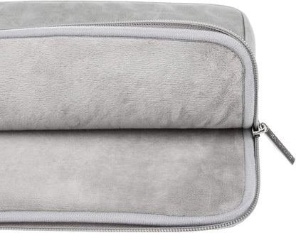 RAINYEAR 15.6 Inch Laptop Sleeve Protective Case PU Suede Leather Zipper Padded - Image 6