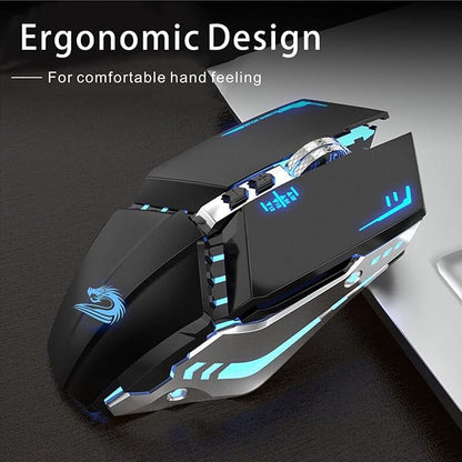 TENMOS T12 Wireless Gaming Mouse Rechargeable, 2.4G Silent Optical Wireless - Image 6