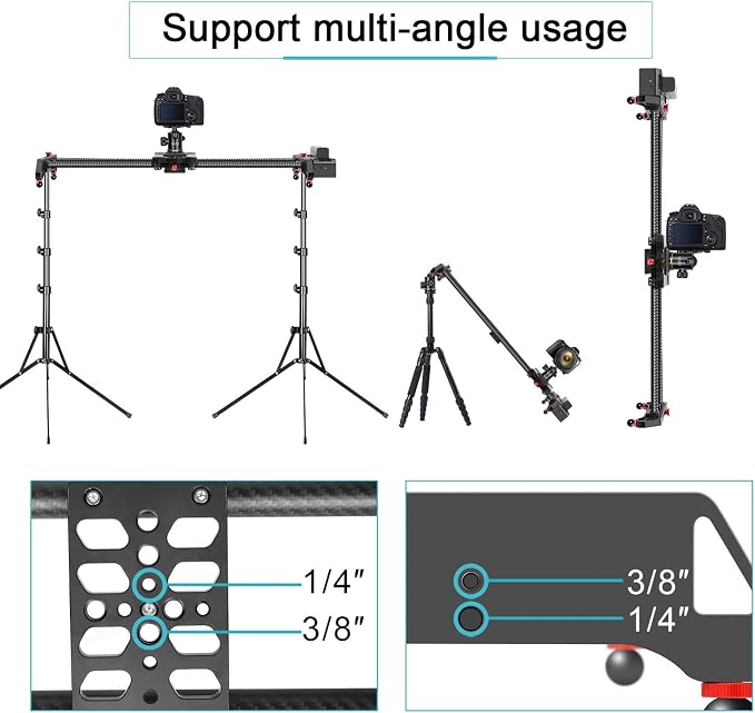 GVM Motorized Camera Slider, Motorized Time Lapse and Video Shot Follow Focus - Image 7