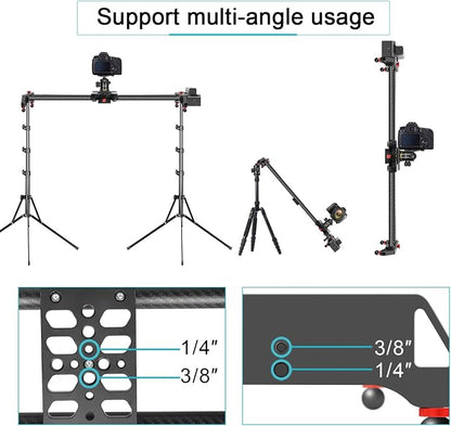 GVM Motorized Camera Slider, Motorized Time Lapse and Video Shot Follow Focus - Image 7