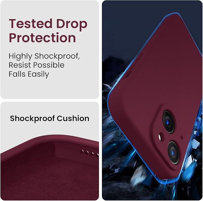 FireNova Designed for iPhone 15 Plus Case, Silicone Case with, Soft - Image 4