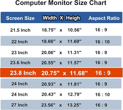 23.8 Inch Computer Privacy Screen Shield - Image 6