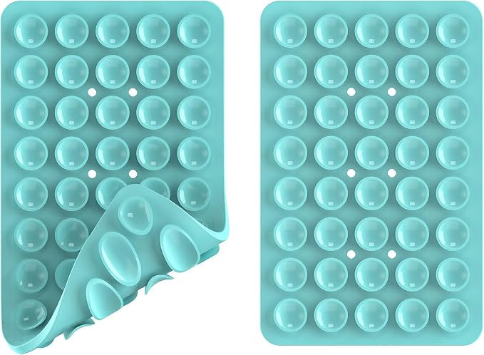 2PACK Silicone Double Sided Suction Phone Case Mount, Detachable Hands Free & - Image 3