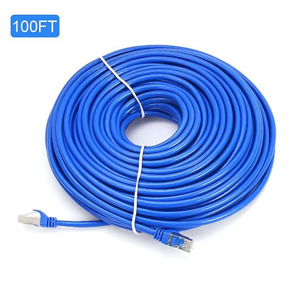 CAT 6 Shielded Ethernet Cable 100 FT, Indoor High-Speed 10Gbps Snagless - Image 7