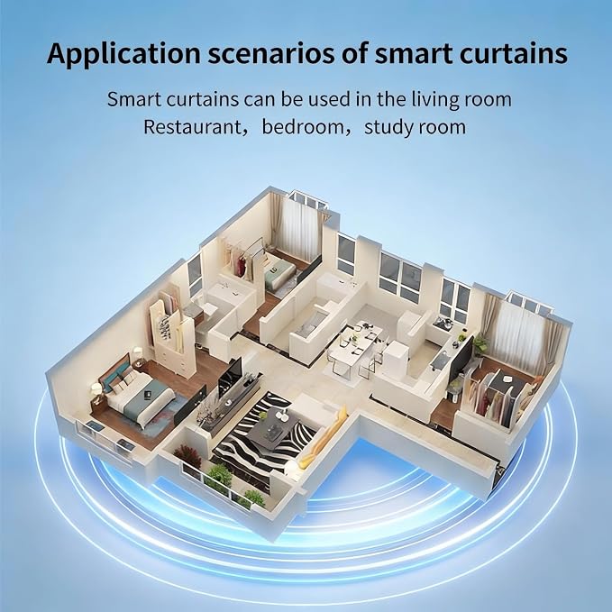 Mini Zigbee Motor with Plug for Smart Curtain Track System, Motorized Curtains - Image 9