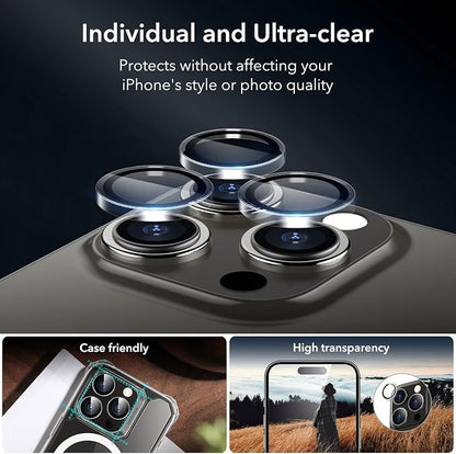 ESR 3+1 Pack for iPhone 15 Pro Max Screen Protector, 3 Black Edge - Image 5