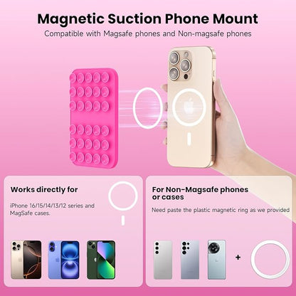 Patented Magnetic Sticky Phone Suction Grip Mount - Image 2