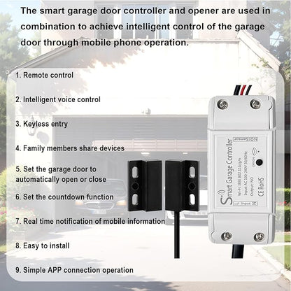 Smart Garage Door Opener Smart WiFi Garage Controller Garage Door Opener - Image 7