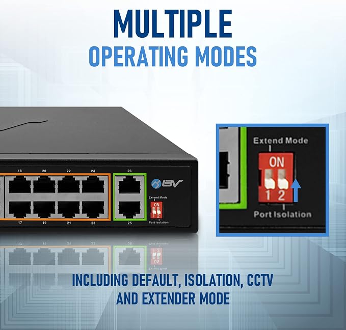BV-Tech 24 Port PoE+ Switch - Image 3