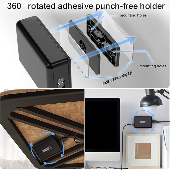 Fast Charger USB C 100W, 5 Ports Charging Blocks Ultra Thin Flat Plug, USB - Image 5