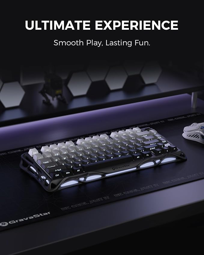 GravaStar Mercury K1 75% Wireless Mechanical Gaming Keyboard, Aluminum Alloy - Image 2