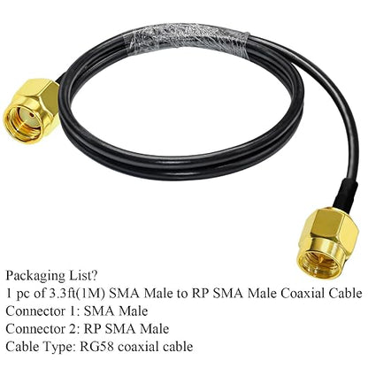 TUOLNK RG58 SMA Coax Cable, SMA Male to RP-SMA Male Antenna Extension Cable - Image 7