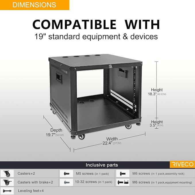 RIVECO 9U Network & Audio Rack - Image 2